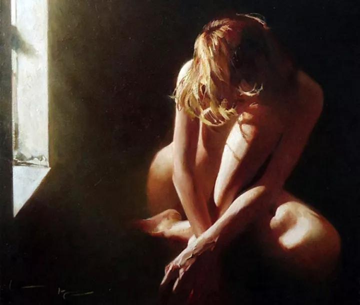 俄罗斯画家维克多风景油画,俄罗斯画家希施金的森林油画