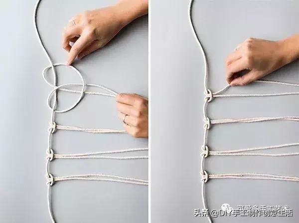 挂式收纳网袋钩织,钩织各种购物网袋收纳神器教程