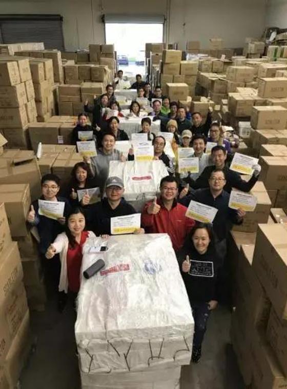 中国华人给意大利送口罩,中国华人给外国人送口罩