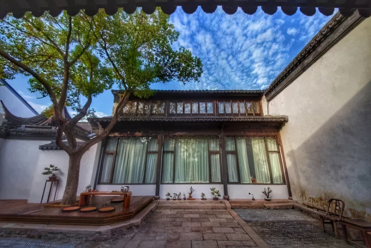 枫桥夜泊和七里山塘夜景,夜晚苏州枫桥夜泊