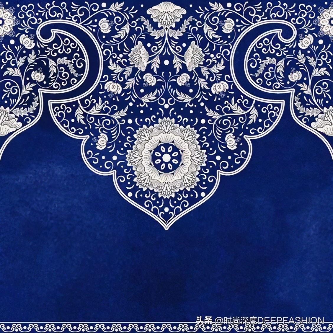 中国传统纹样“之”青花纹样