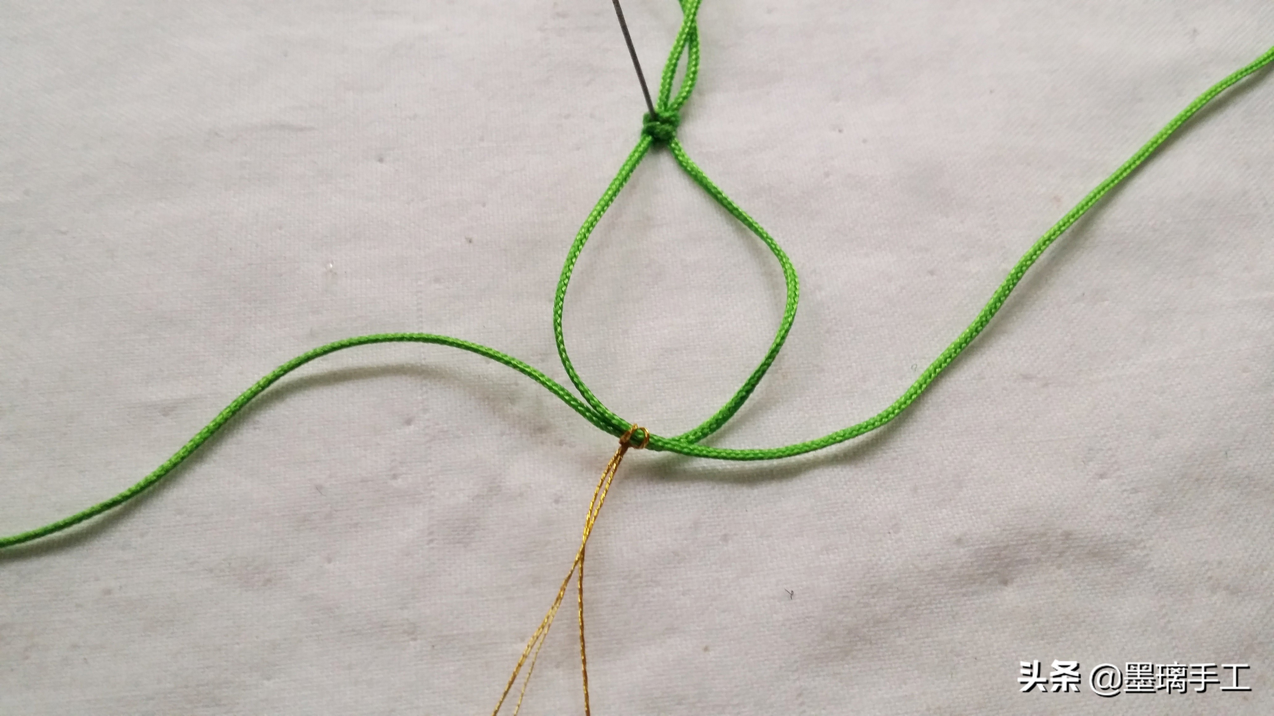 手工编织手链桃花结教程视频,简单手机绳编织教程简单又好看