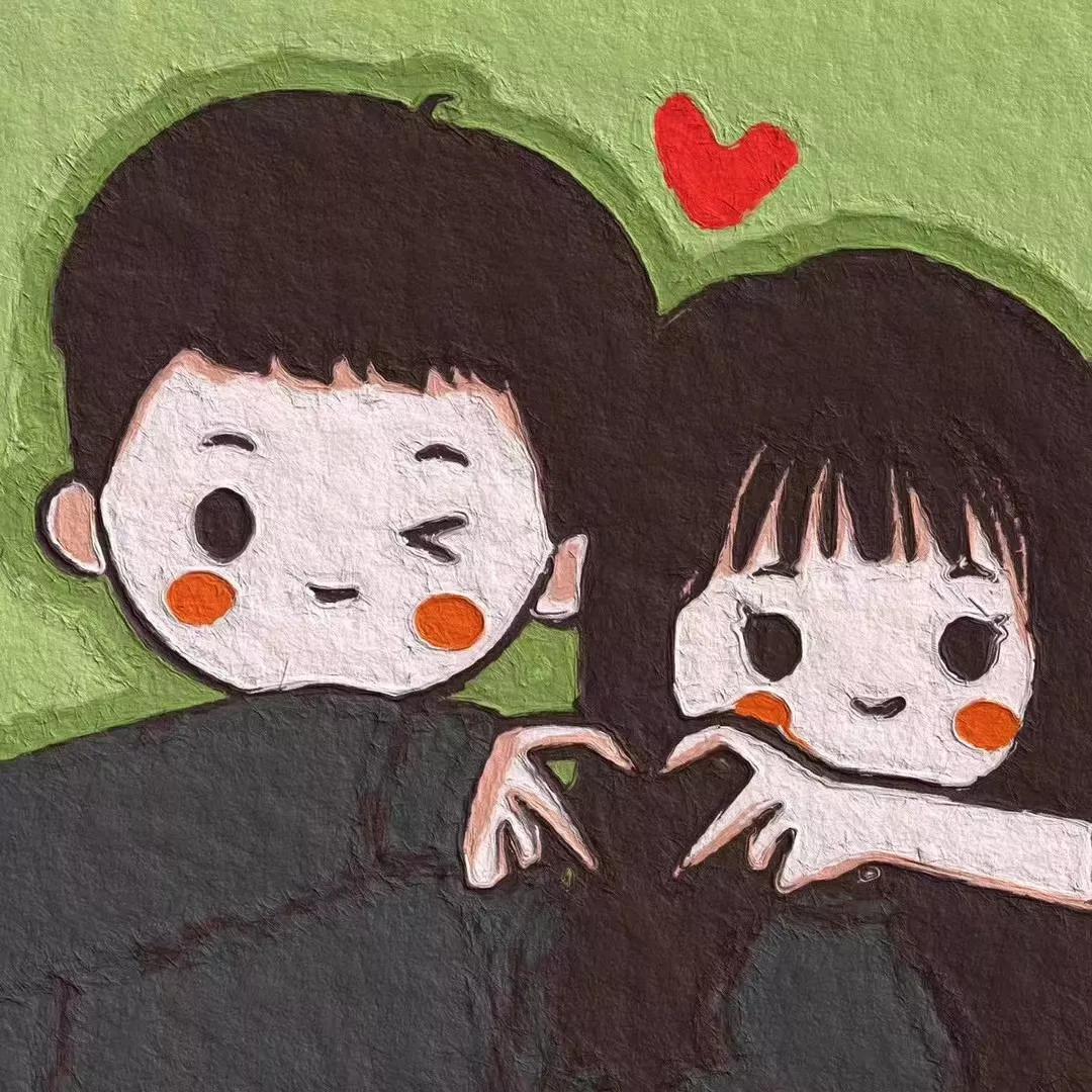 卡通头像油画,油画鸡头像