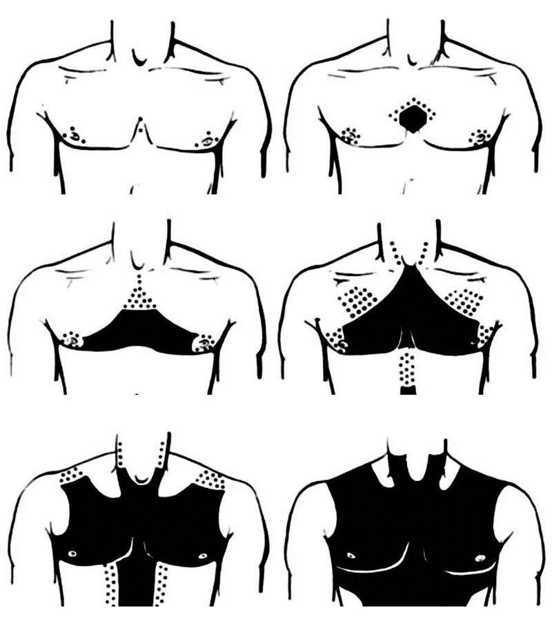 胸毛：男女观点差异最大的毛发部位