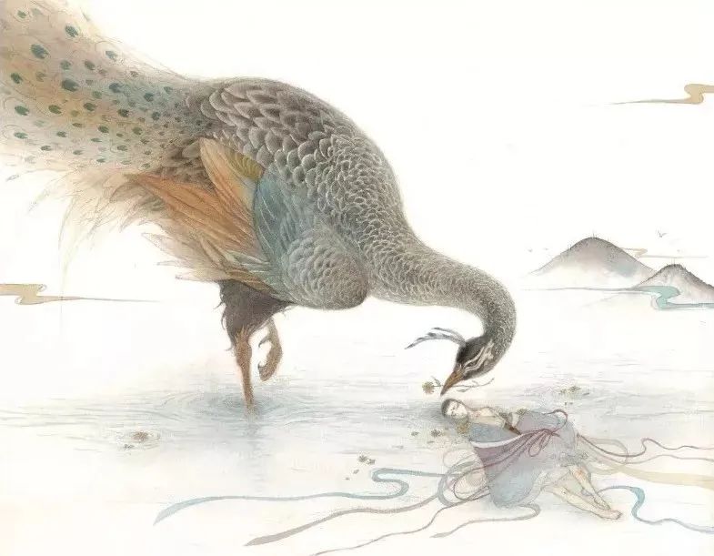 大鱼海棠唯美漫画插画设计,马克笔插画大鱼海棠