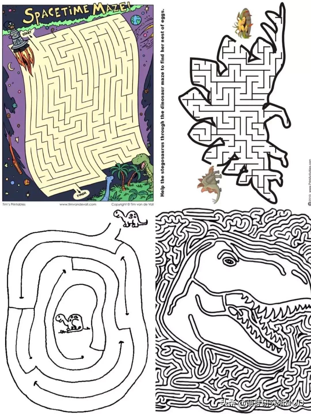 一套能提高孩子专注力的迷宫游戏,适合儿童玩的迷宫游戏