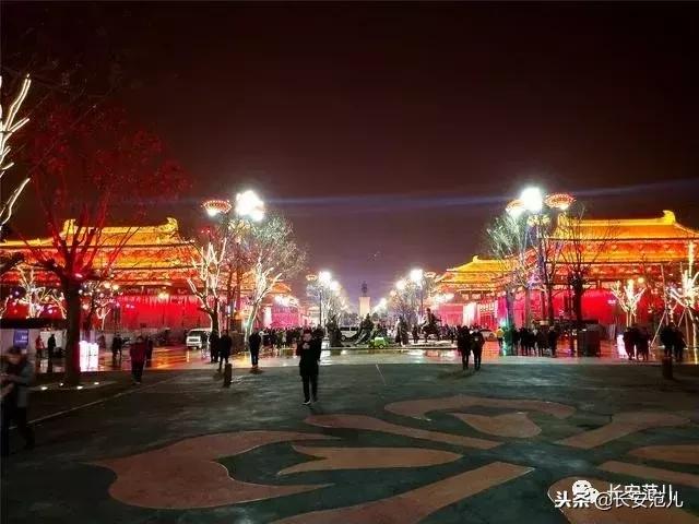 大唐不夜城还原照片,大唐不夜城换装拍摄