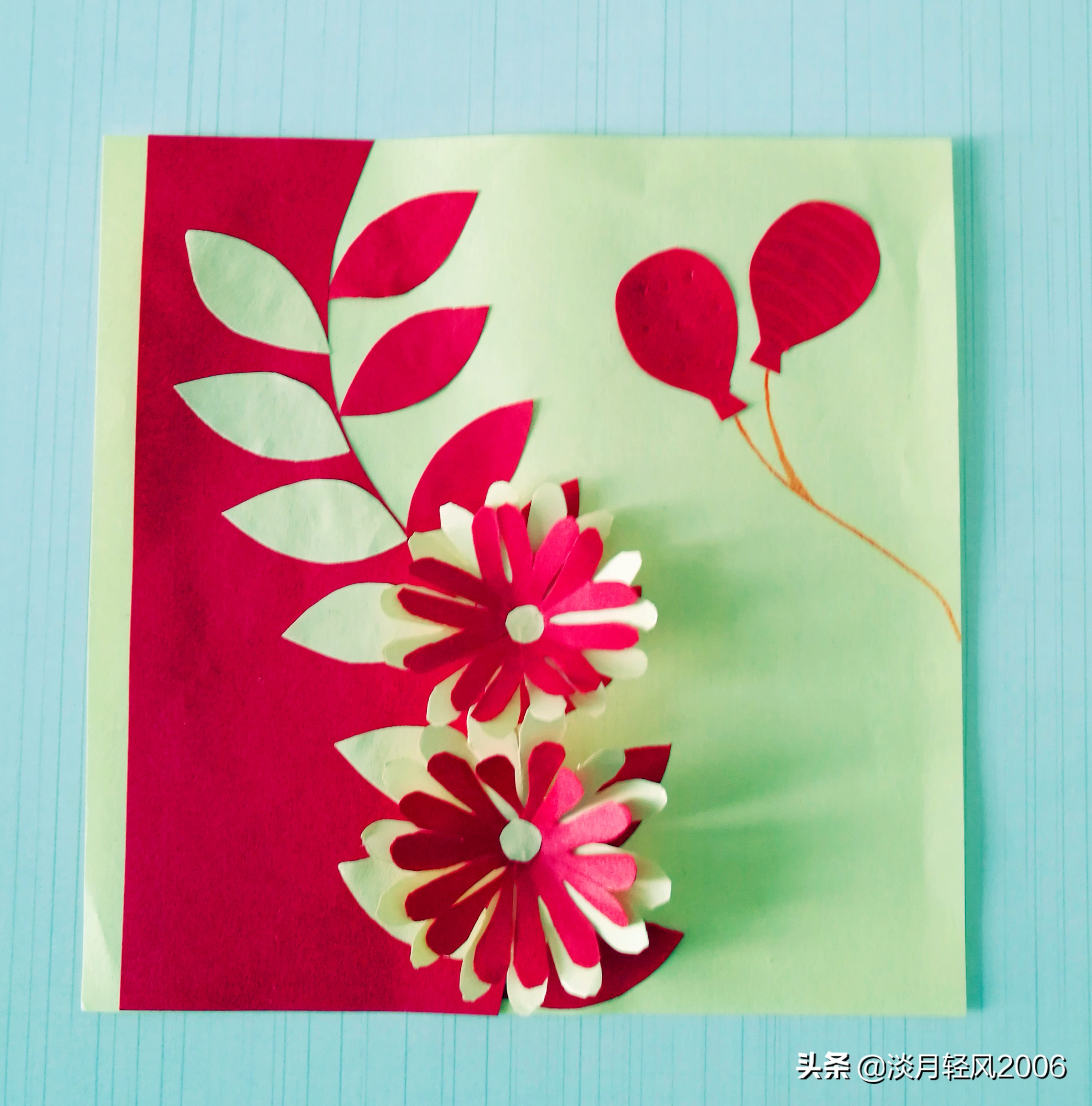 幼儿园手工卡纸制作可爱贺卡,幼儿园100种手工卡纸贺卡