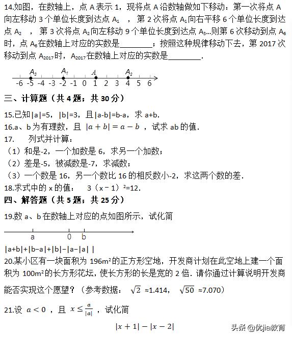 七年级有理数培优题库,中考实数有理数培优