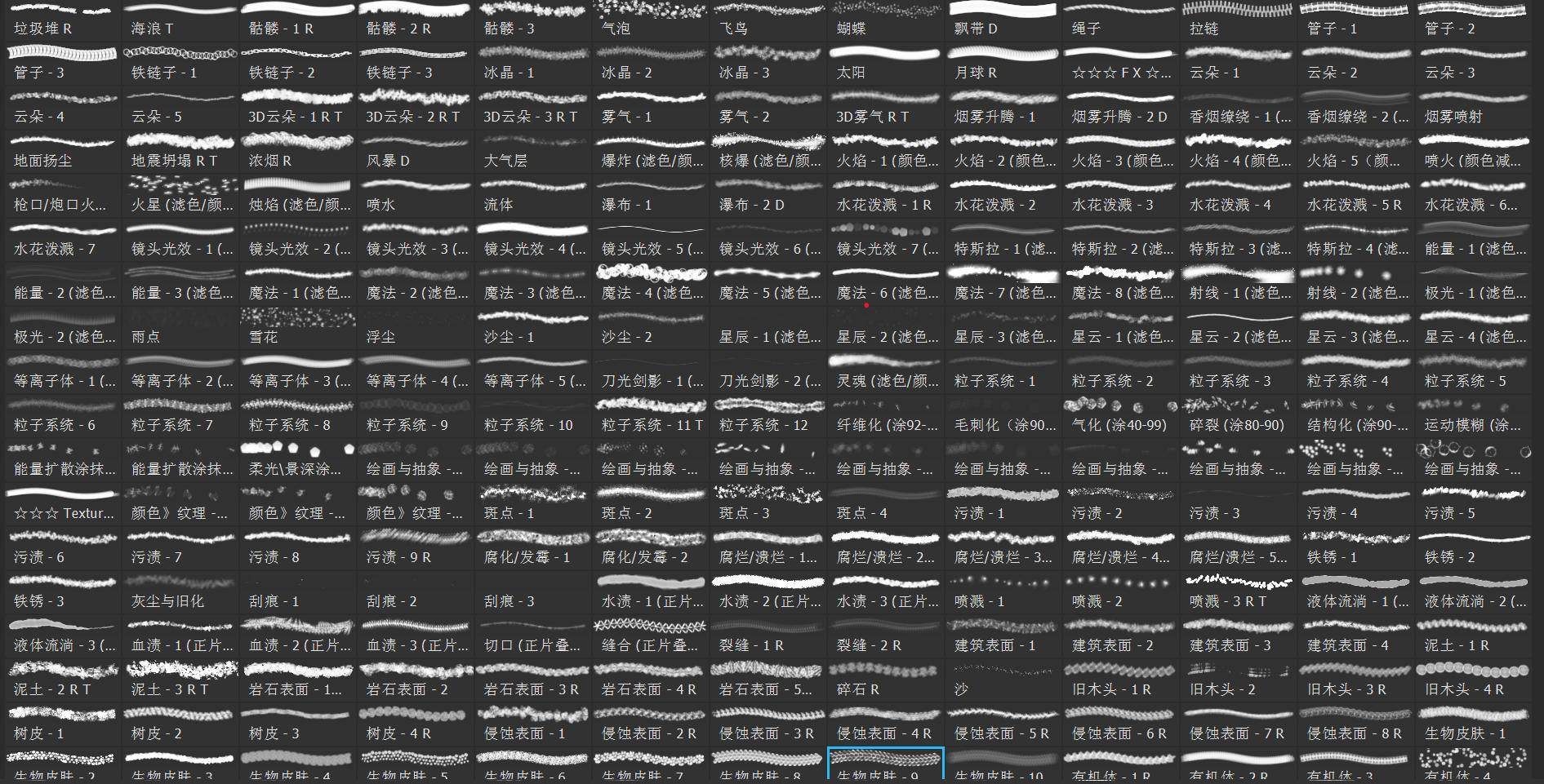 抓紧来*载下**，7大类600种画笔，PS绘画福音，有了它别无他求