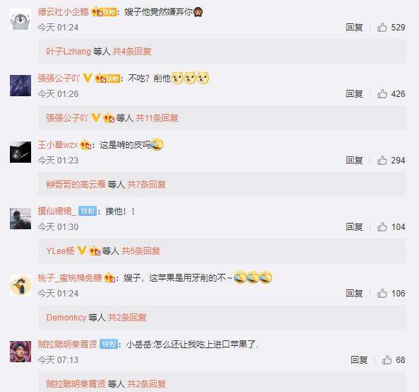 岳云鹏半夜对老婆削苹果,岳云鹏面对老婆削好的苹果