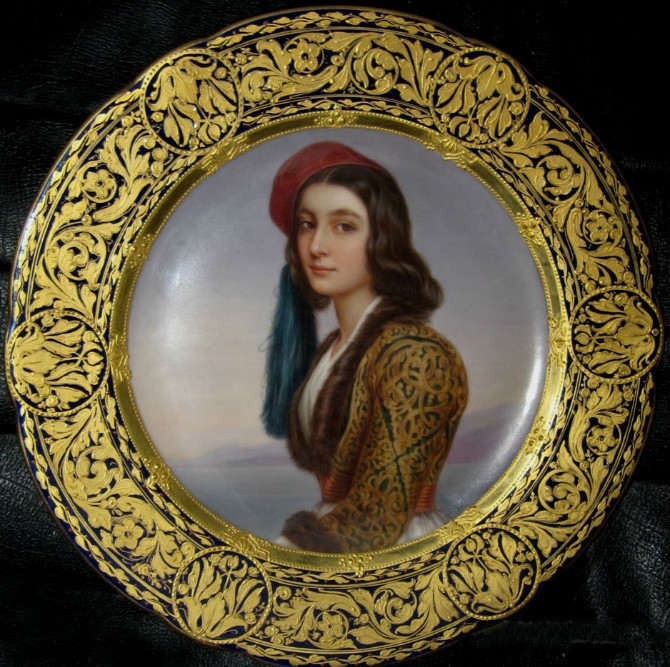 欧洲人物瓷板画,欧洲油画经典肖像画