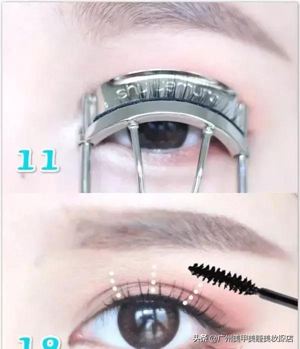 广州美甲美睫拍照教学,美甲美睫店最好用的假睫毛