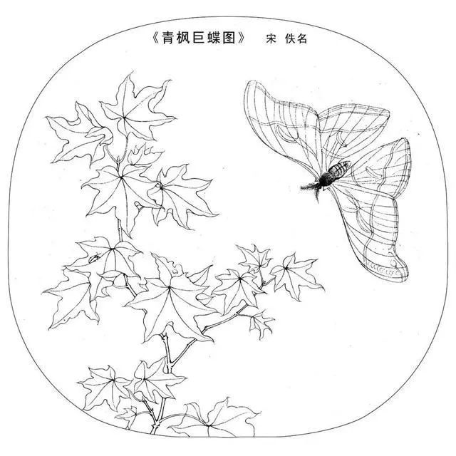 工笔白描底稿高清大图,宋人工笔画白描图片