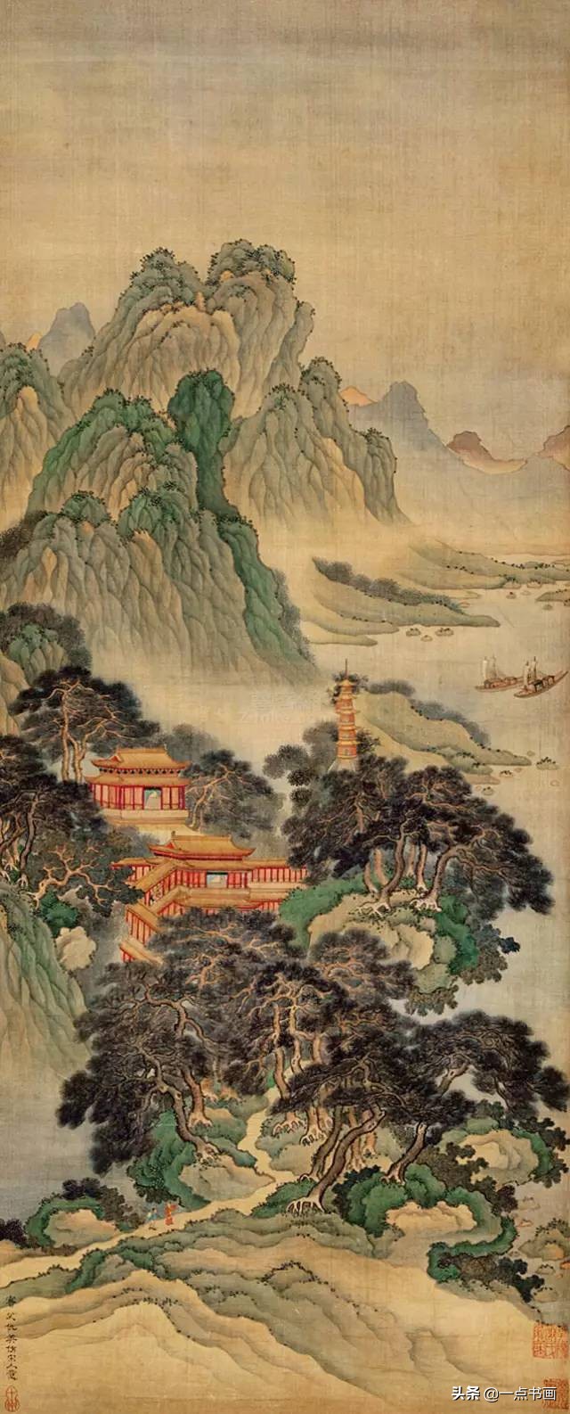 明仇英拍卖60亿的作品,明仇英桃源仙境图临摹