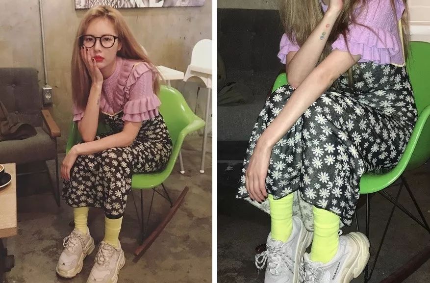 杨紫穿黑色连帽卫衣搭配,杨紫同款kk衣服