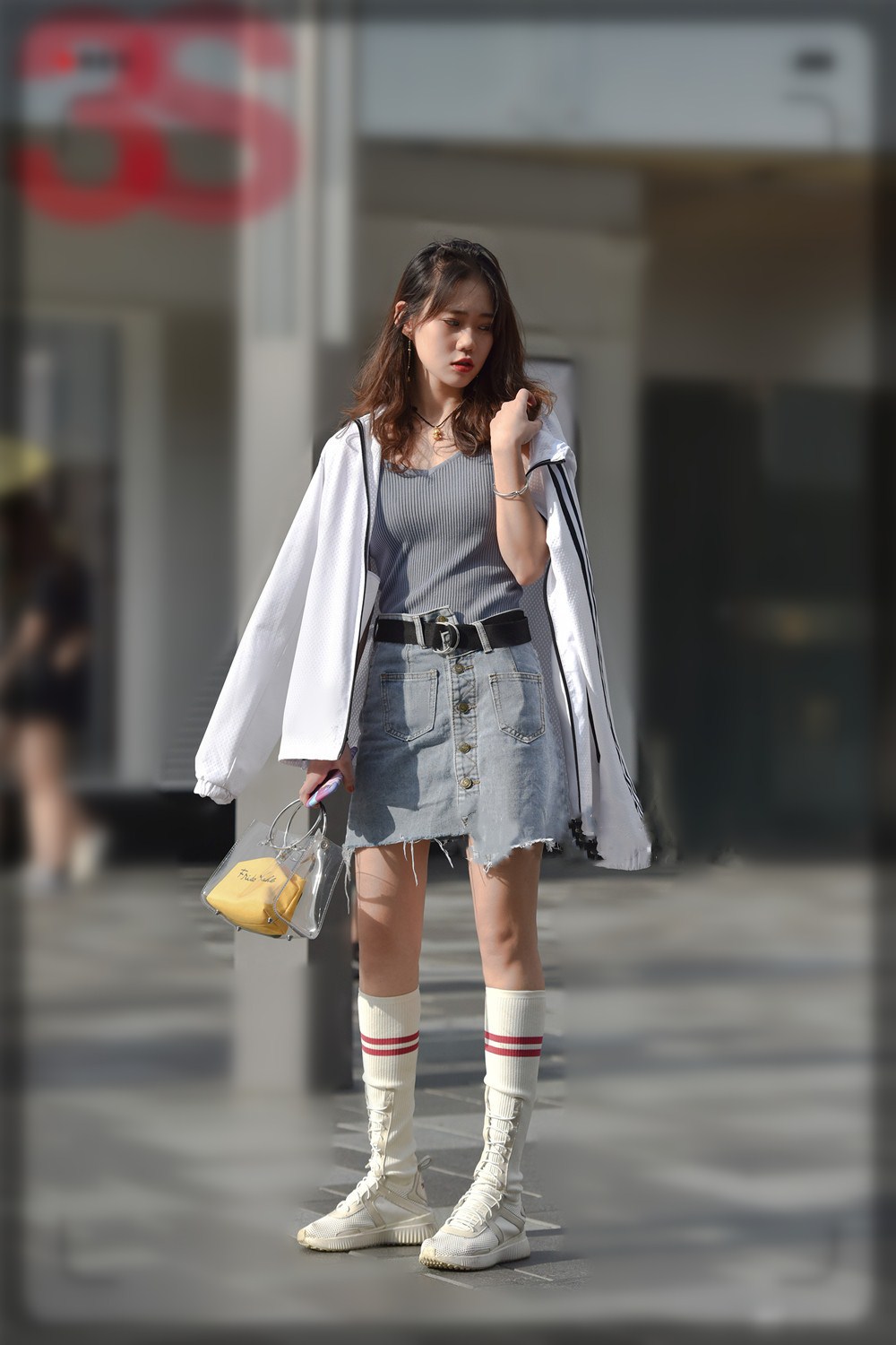 过膝长袜夏季怎么穿搭,夏天长款隐形袜穿搭