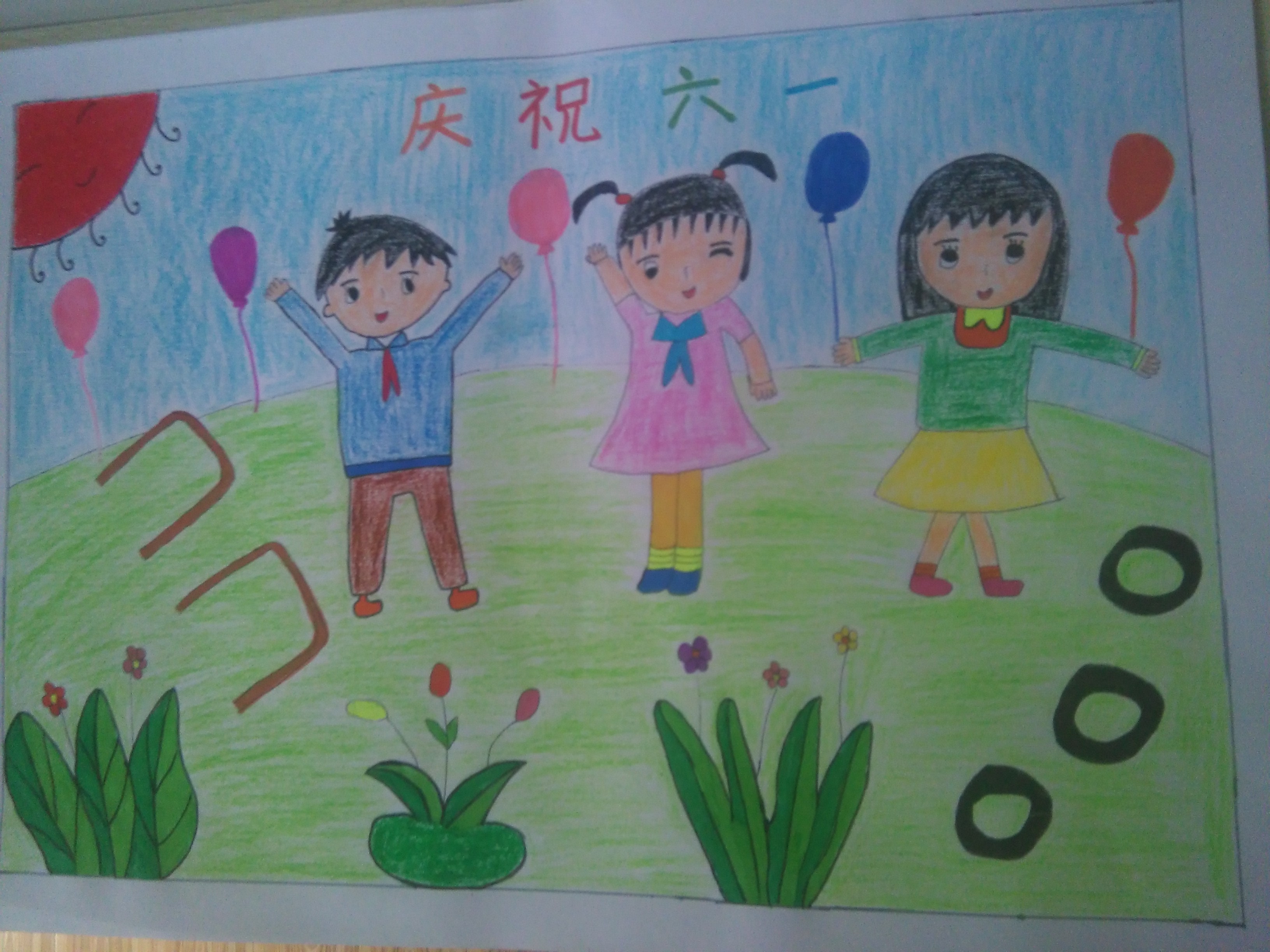 少女心爆棚的又简单的简笔画,安静女孩彩色简单简笔画图片