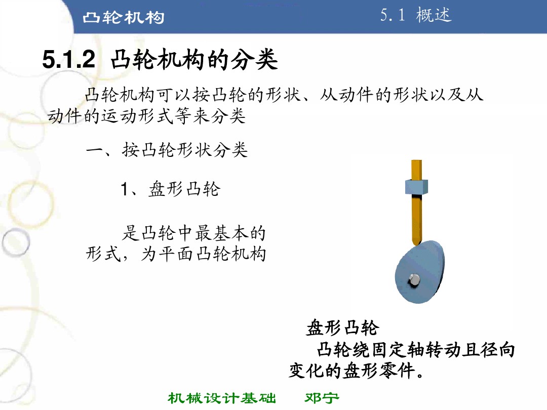掌握凸轮机构的基本知识,凸轮机构知识导图