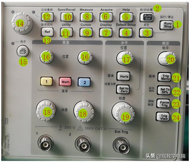 数字示波器使用注意事项,数字示波器的基本操作实验报告