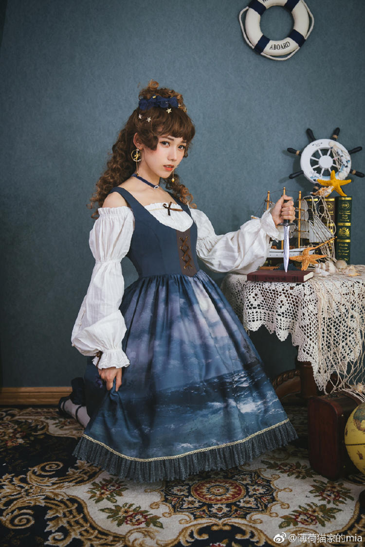 把中国文化穿在身上,洛丽塔油画