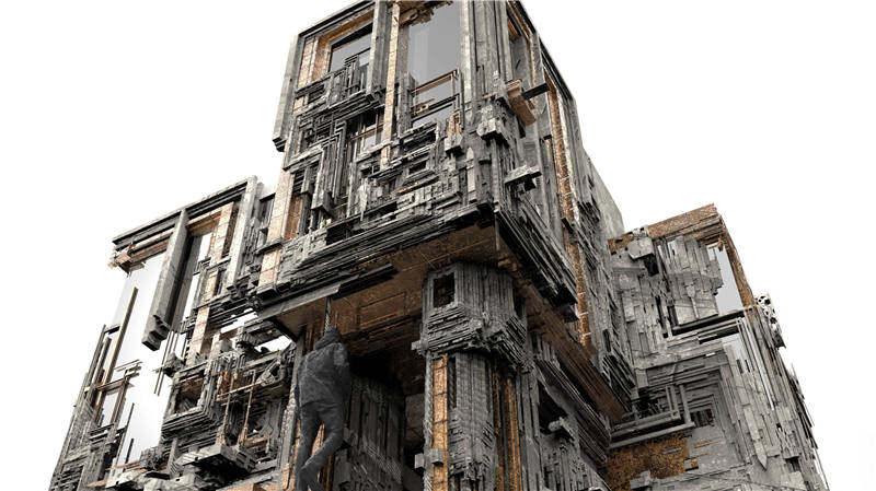 超现实主义建筑空间,让人感到未知的幻想建筑