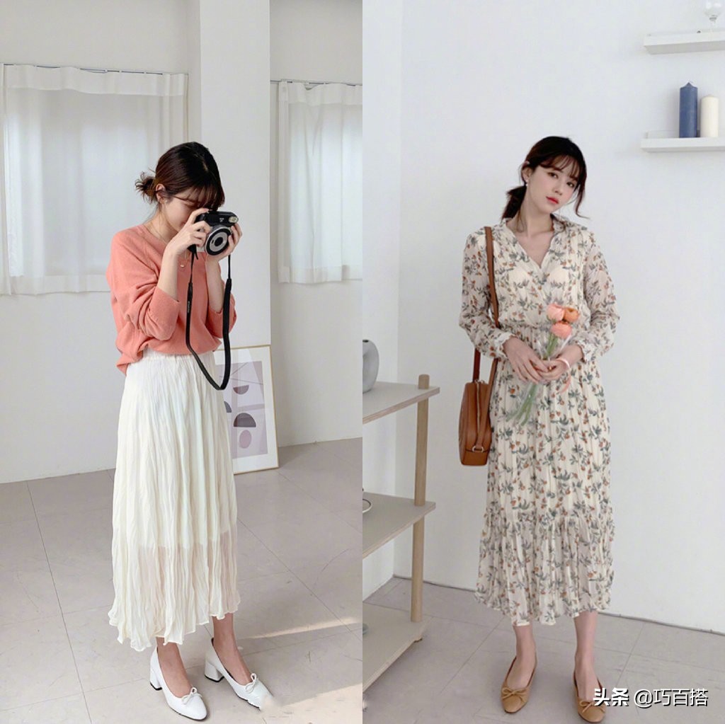 今年流行的春季搭配穿出女神范,好看的春季穿搭简单干净