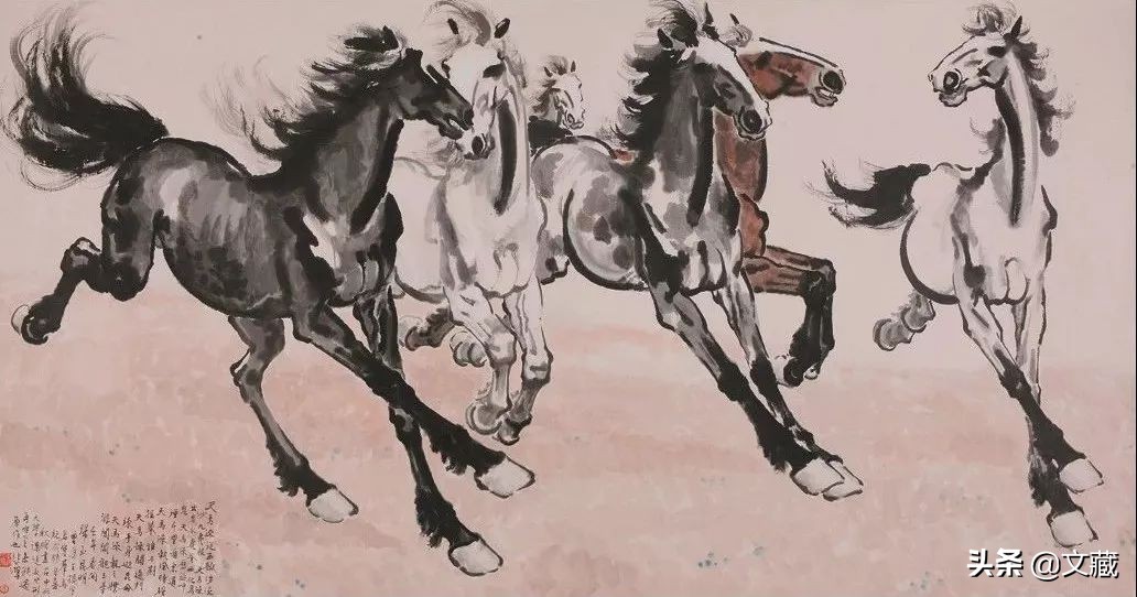 徐悲鸿十幅最有名的画,徐悲鸿最著名的画马作品