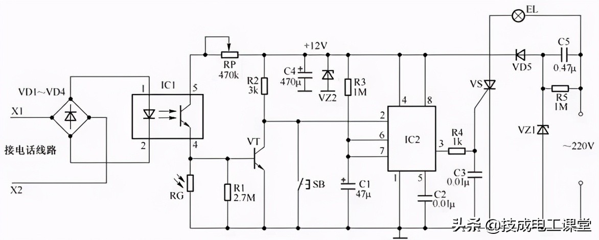 照明三个开关控制一个灯电路图,照明遥控开关的原理图