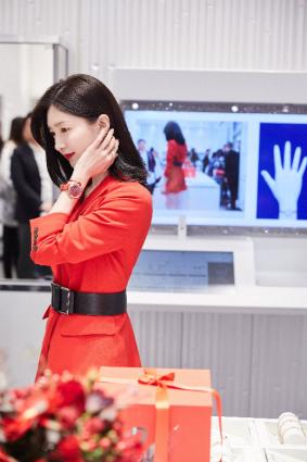 施华洛世奇水晶手表江疏影,施华洛世奇江疏影香港