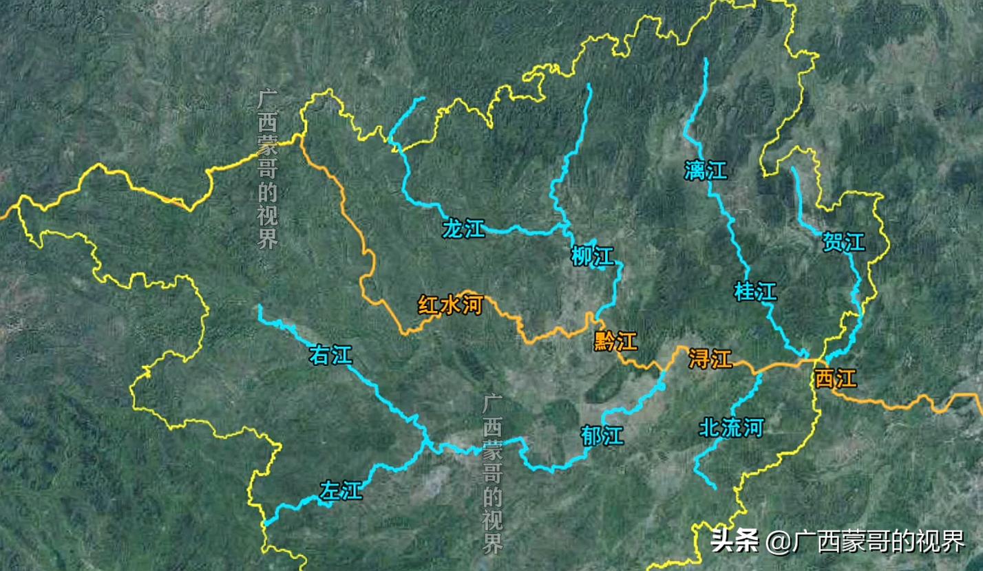 广西保护西江,西江广东与广西的分界