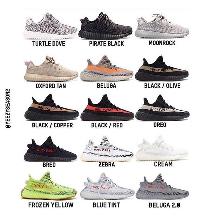 yeezy350是最贵的椰子系列吗,yeezy椰子系列对比