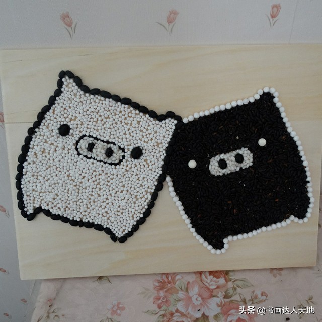 做五谷手工画需要什么豆子,儿童手工制作五谷杂粮贴画