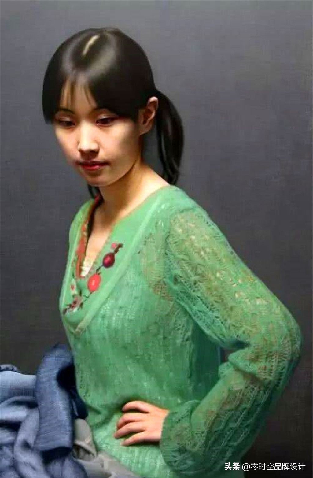 超写实女性人体油画艺术，画中女性人体丰神绰约，容光焕发