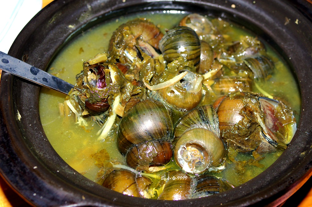 正宗客家田螺汤,潮汕黑暗料理