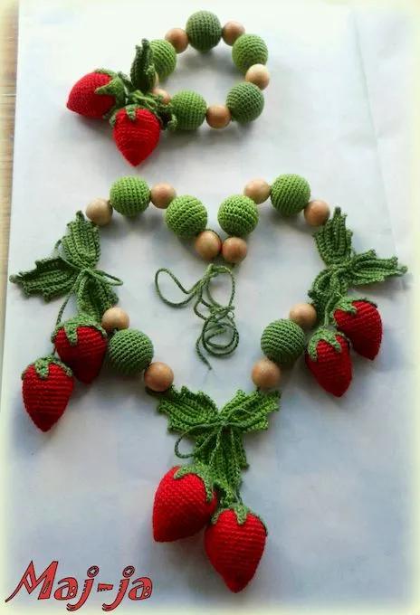 毛线钩织项链配饰教程,毛线钩织各种款式项链视频教程