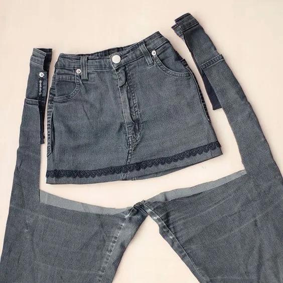 牛仔裤不好看怎么用皮筋改,牛仔裤不穿怎么改造包包