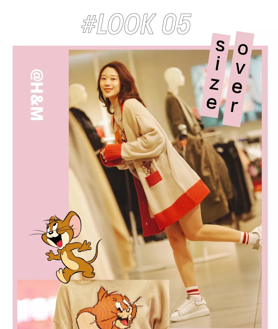 卫衣加绒猫和老鼠联名款 (猫和老鼠匡威联名穿搭)