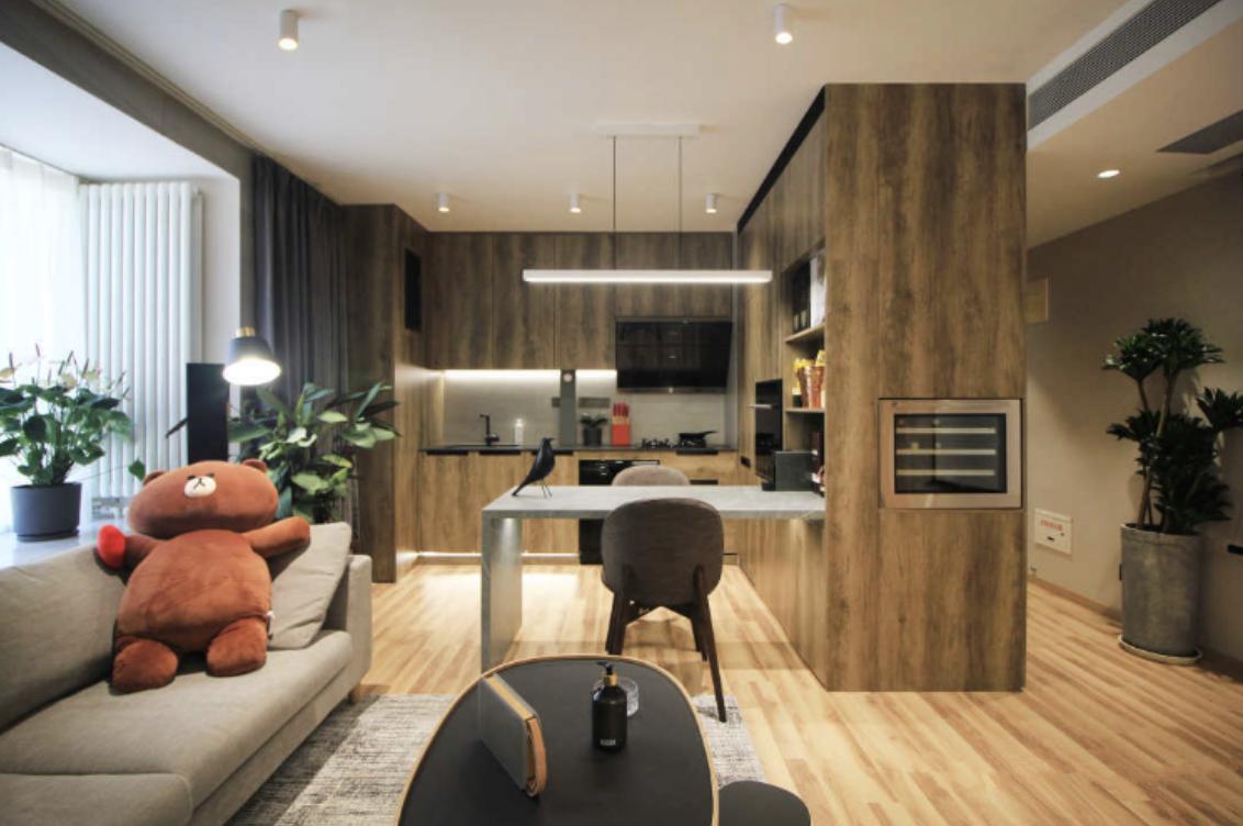 如何把电视墙和走廊变为一体,小户型把电视墙改在过道墙面上