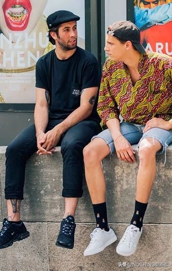 棕布洛克男鞋配短裤,配短裤的高级男鞋