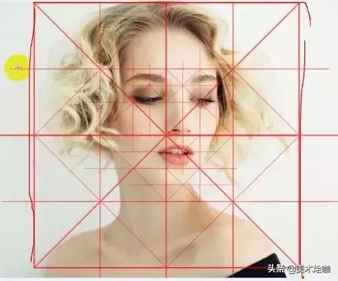 素描起形的基本技巧,素描九宫格黄金分割点构图