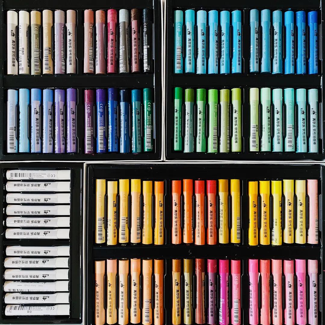 彩研经典油画棒新手教程,油画棒教程简单新手风景