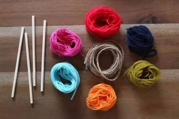 粗毛线绕花朵教程,毛线筷子绕花朵教程