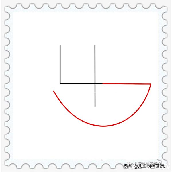 儿童简笔画精选-用数字“4”画鲨鱼（Shark）