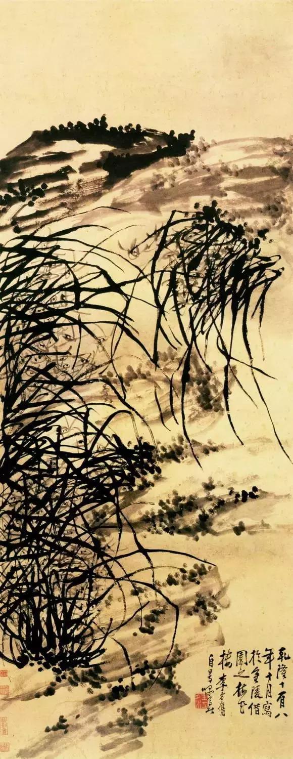 画兰名家作品,中国名家笔下的兰