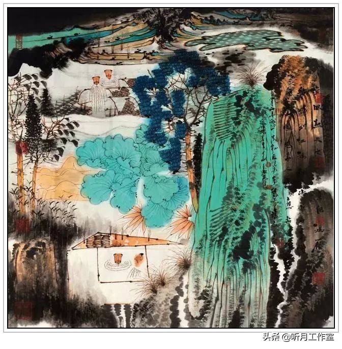 卢禹舜中国画欣赏,卢禹舜先生山水画创作