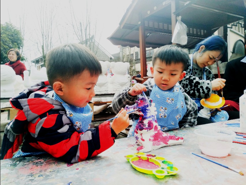 石膏diy绘画图片简单,diy染色石膏