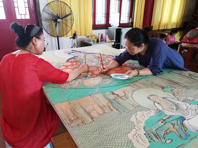 观音菩萨三十二像工笔画,观世音菩萨画像工笔画