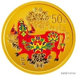 金牛纳福牛年生肖纪念币,85年金牛币