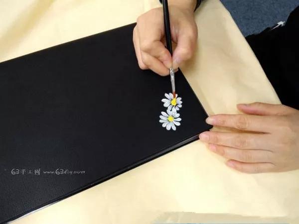 油画风小雏菊手绘茶具,手绘小雏菊整套茶具